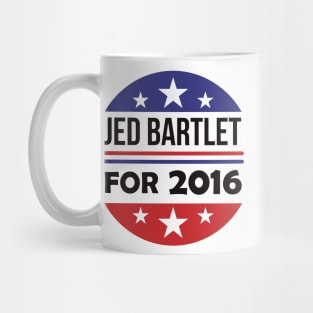 Re-Elect Jed Bartlet 2016 (Blue & Red Circle) Mug